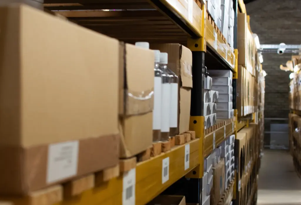 Pallet racking in the TDS warehouse